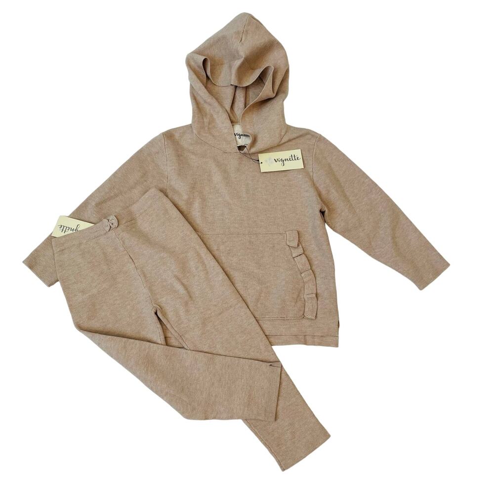 NWT Vignette 14Y Hazel Top & Pant Set in Oatmeal